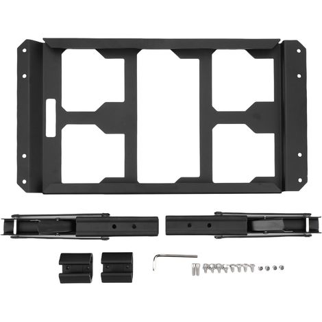 Montageplatte Für Packout-werkzeugkästen – Hochleistungsstahl, 385 X 210 Mm, Schwarz Pulverbeschichtet