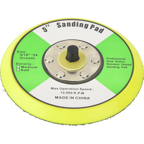 125-mm-selbstklebe-schleifscheibe Für Pneumatische Schleif- Und Poliermaschinen – Robustes Schleifpad