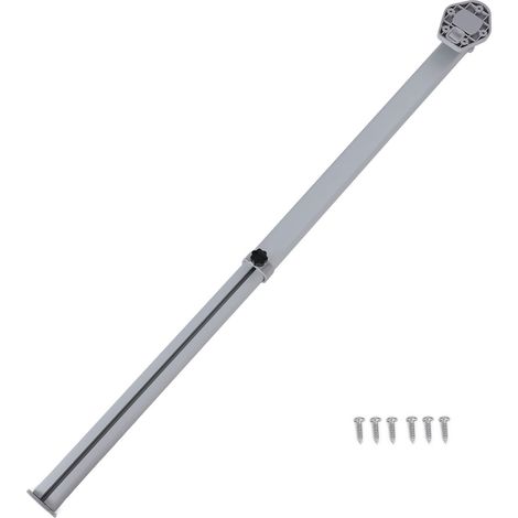 Teleskop-tischbein Aus Eloxiertem Aluminium – Verstellbar Von 580 Bis 1000 Mm, Silberfarben, Abnehmbar Und Klappbar Für Wohnmobil, Boot Und Wohnwagen