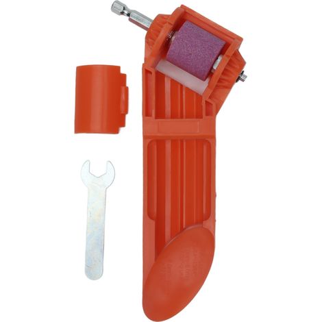 Tragbarer Bohrerschärfer – Braune Korund-schleifscheibe 2,0–12,5 Mm, Orange