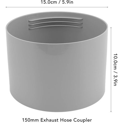 Universalanschluss Für Abluftschlauch Von Tragbaren Klimaanlagen – 150 Mm, Rechts-/linksgewinde, Abs