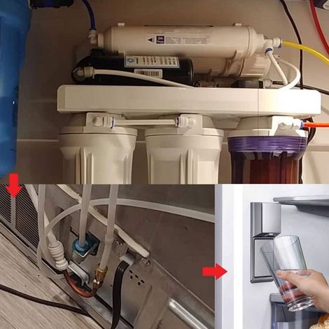 1/4-zoll-kühlschrank-wasseranschlussset, Hochfester, Lebensmittelechter Pe-schlauch, 10 Meter