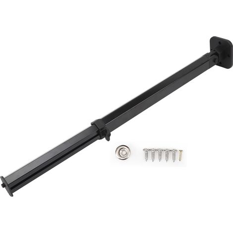 Verstellbares Tischbein Für Wohnmobile – Eloxiertes Aluminium 520–765 Mm, Mattschwarz, Klappbar Und Teleskopierbar