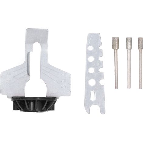 Rotationsschärfer Für Hss-kettensägenketten – Komplettes Schwarzes Set Mit Rundfeile
