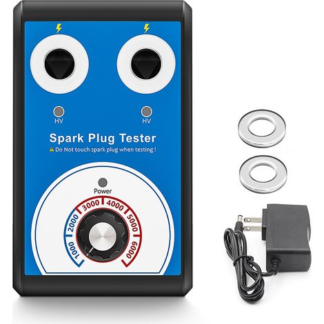 12-v-doppelloch-zündkerzentester – 0–6000 U/min, 13 Mm Durchmesser, 100–240 V Eingangsspannung