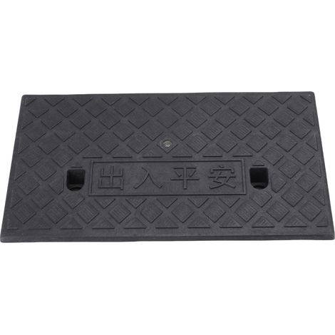 Schwarze Pvc-einfahrtschwellen – 500 X 270 X 120 Mm, Max. Belastung 1000 Kg, Inklusive Befestigungsschrauben