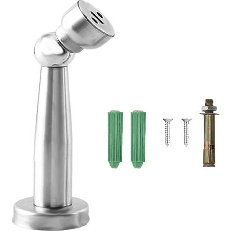 Starker Magnet-türverschluss Zur Wand- Oder Bodenmontage, Türsicherung Bei Offenem Eingang, Edelstahl, 12 Cm