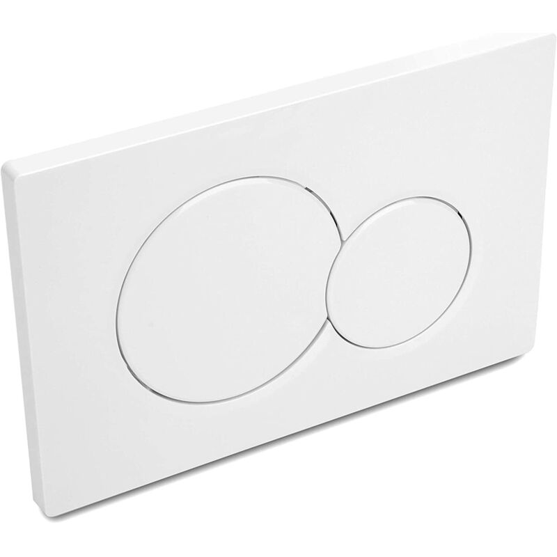 Spülplatten Kompatibel Mit Geberit Sigma 01 – Zweimengenspülung Weiß – Für Unterputzspülkasten – 247 X 165 Mm – Robust