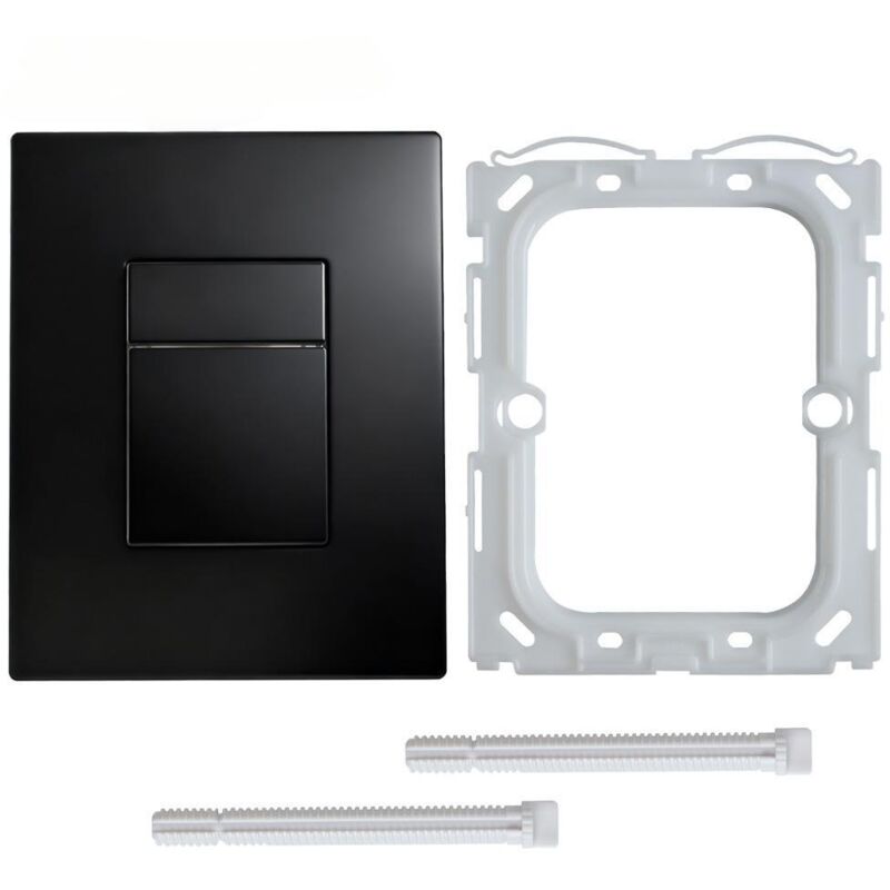 Grohe Even-kompatible Betätigungsplatten – Mattschwarz – Zweimengenspülung Für Gd2-spülkasten – 156 X 197 Mm – Inklusive Montagezubehör