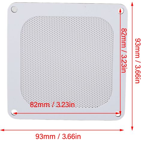 Magnetische Staubfilter Für Pc-lüfter – 4 Stück, Weißes Pvc, 93 X 93 Mm