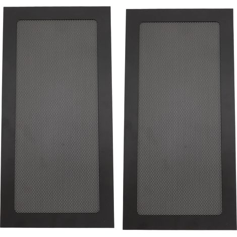 Magnetischer Staubfilter Für Pc-lüfter – 2 Stück, Feinmaschiges Schwarzes Pvc, 120 X 240 Mm
