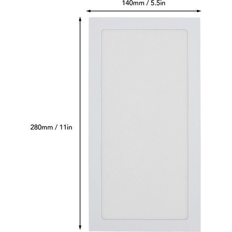 Magnetischer Staubfilter Für Pc-gehäuse – 2 Stück, Weißes Pvc, 140 X 280 Mm, Für Belüftung Und Netzteil