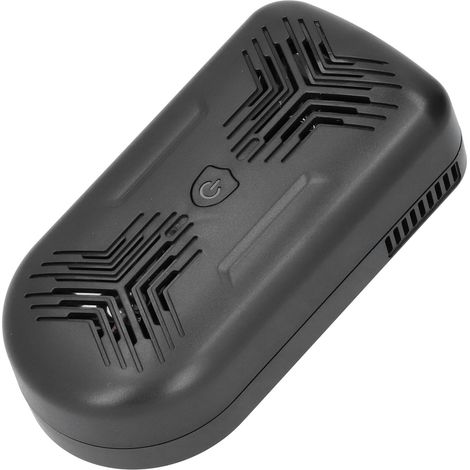 Bg309 Schwarzer Automatischer Ultraschall-insekten- Und Nagetierabwehrer Mit Zwei Lautsprechern (200 M²)