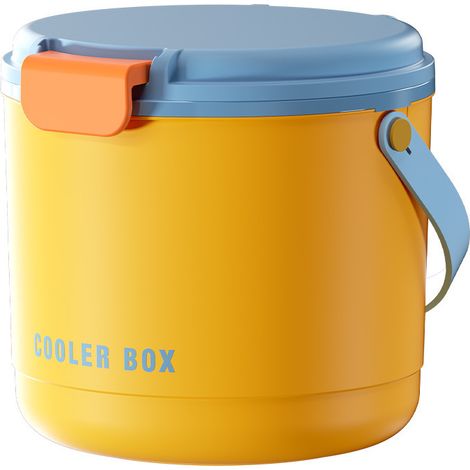 Isolierter 2-in-1-eisbehälter Mit Deckel – Hält Eis Lange (24–48 Stunden) – Set Mit 2 Eiswürfelformen (40 Würfel) Und 1 Schaufel – Ideal Für Camping, Grillabende Und Outdoor-aktivitäten