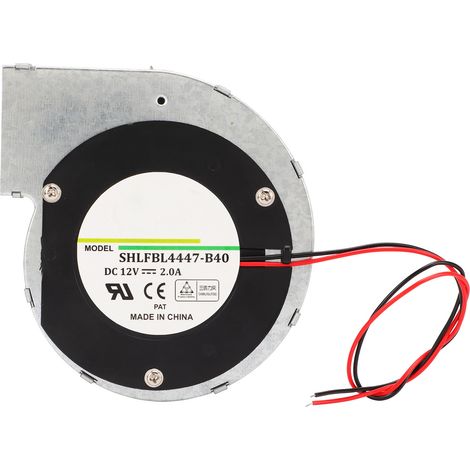 12v Dc 2a Bürstenloser Radialventilator – Bl4447-b40, 62,5 Cfm, Metallgehäuse, Hochtemperaturbeständig