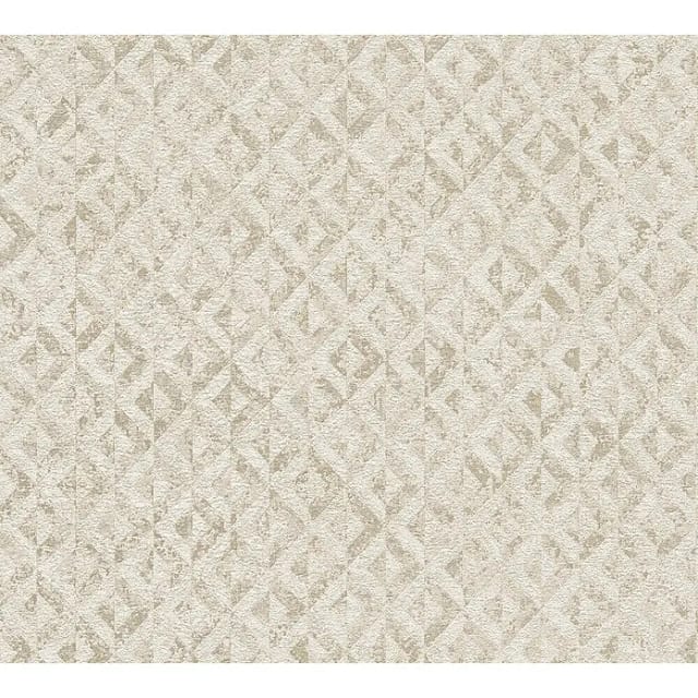 Bricoflor Tapete im Boho Style Elegante Vliestapete Weiß Gold Ideal für Schlafzimmer und Flur Vlies Wandtapete im Etho Chic