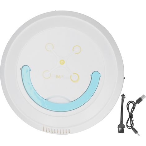 Intelligenter Saugroboter Mit Eingebautem Akku, Usb-ladefunktion, Weiß – Für Hartböden (parkett, Marmor)