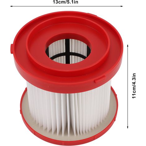 Ersatzfilter Für Milwaukee 49-90-1900 Staubsauger – Abs, 13 X 13 X 11 Cm, Waschbar