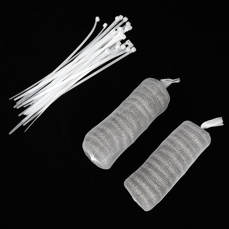 Waschmaschinenfilter Aus Edelstahl 304 – Packung Mit 24 Stück Und 24 Kabelbindern