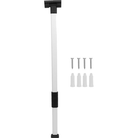 Ausziehbares Tischbein Für Wohnmobile – Eloxiertes Aluminium, 790 Mm, Weiß, Abnehmbar Und Klappbar