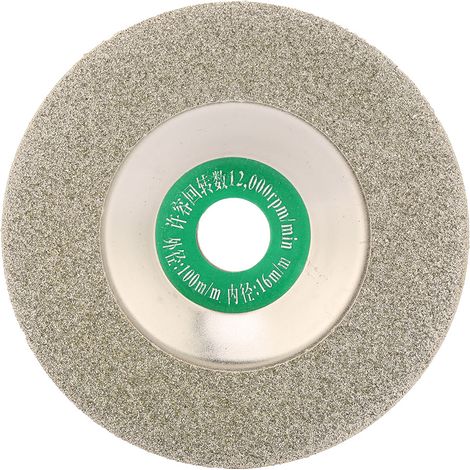 100 Mm (4 Zoll) Diamant-schleifscheibe Für Beton Und Stein – Modell 150025, Silber