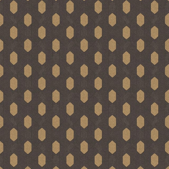 Bricoflor Vliestapete mit Geometrischem Muster Art Deco Tapete in Braun und Gold Elegante Schlafzimmer Tapete im 20er Jahre Stil