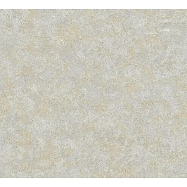 Bricoflor Putz Vliestapete Grau Gold Einfarbige Tapete mit Putzstruktur Schlicht Uni Vlies Wandtapete mit Vinyl für Wohnzimmer und Diele