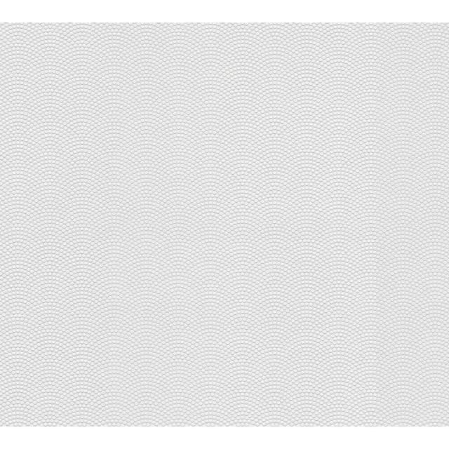 Bricoflor überstreichbare Tapete mit Punkte Muster Weiße Vliestapete zum überstreichen Vlies Mustertapete mit Struktur