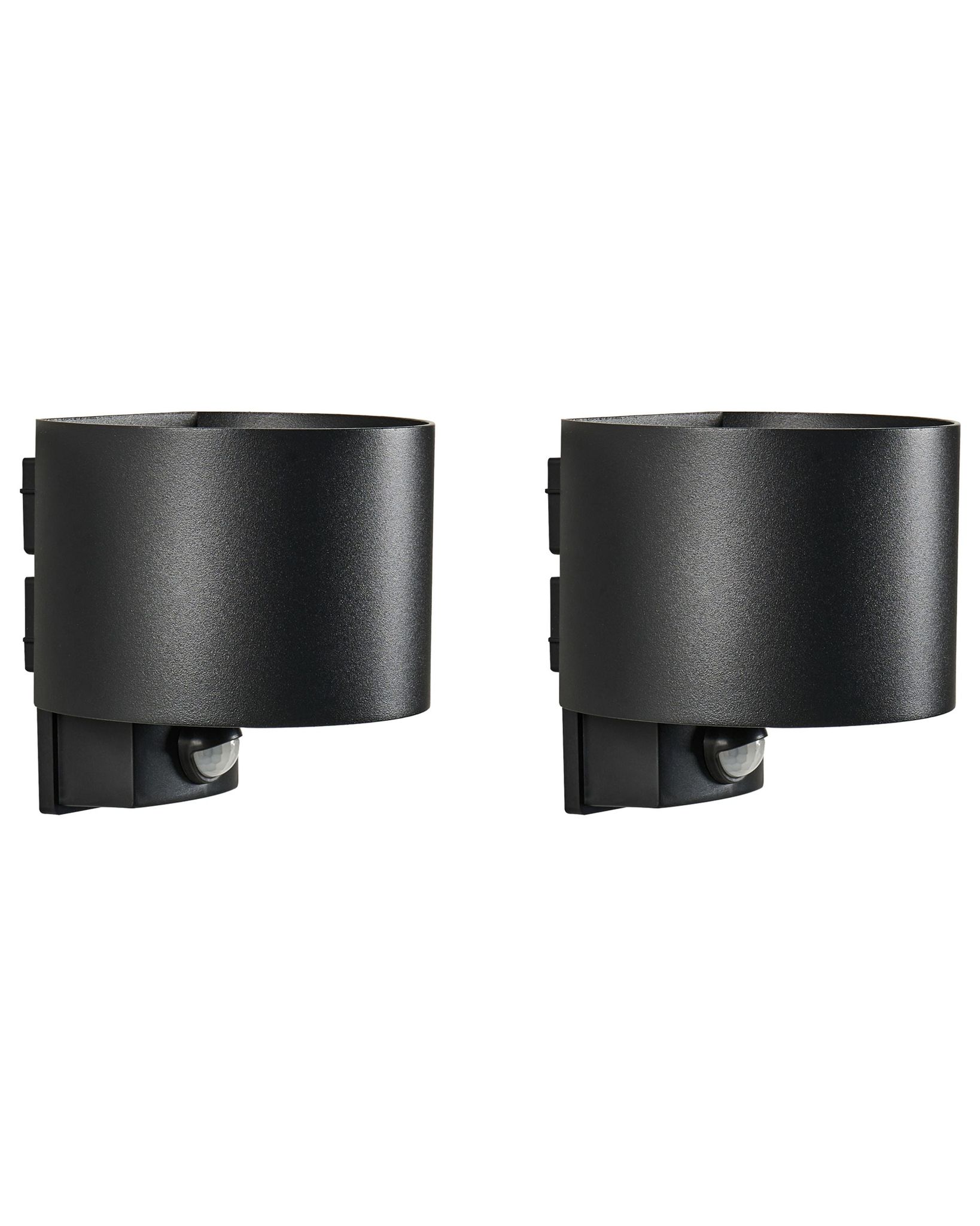 Led Außenwandleuchte 2er Set Moray Mit Bewegungsmelder Schwarz