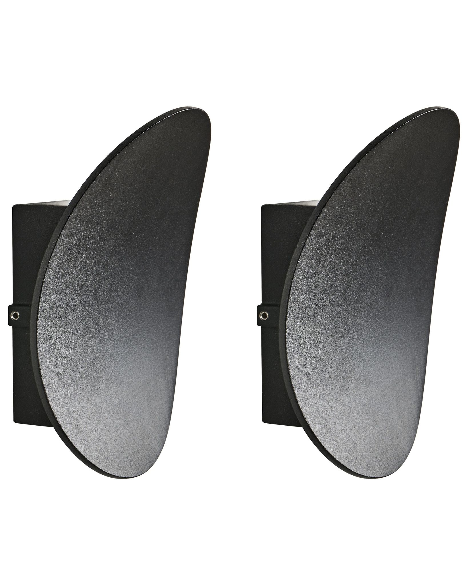 Led Außenwandleuchte 2er Set Meusse Schwarz