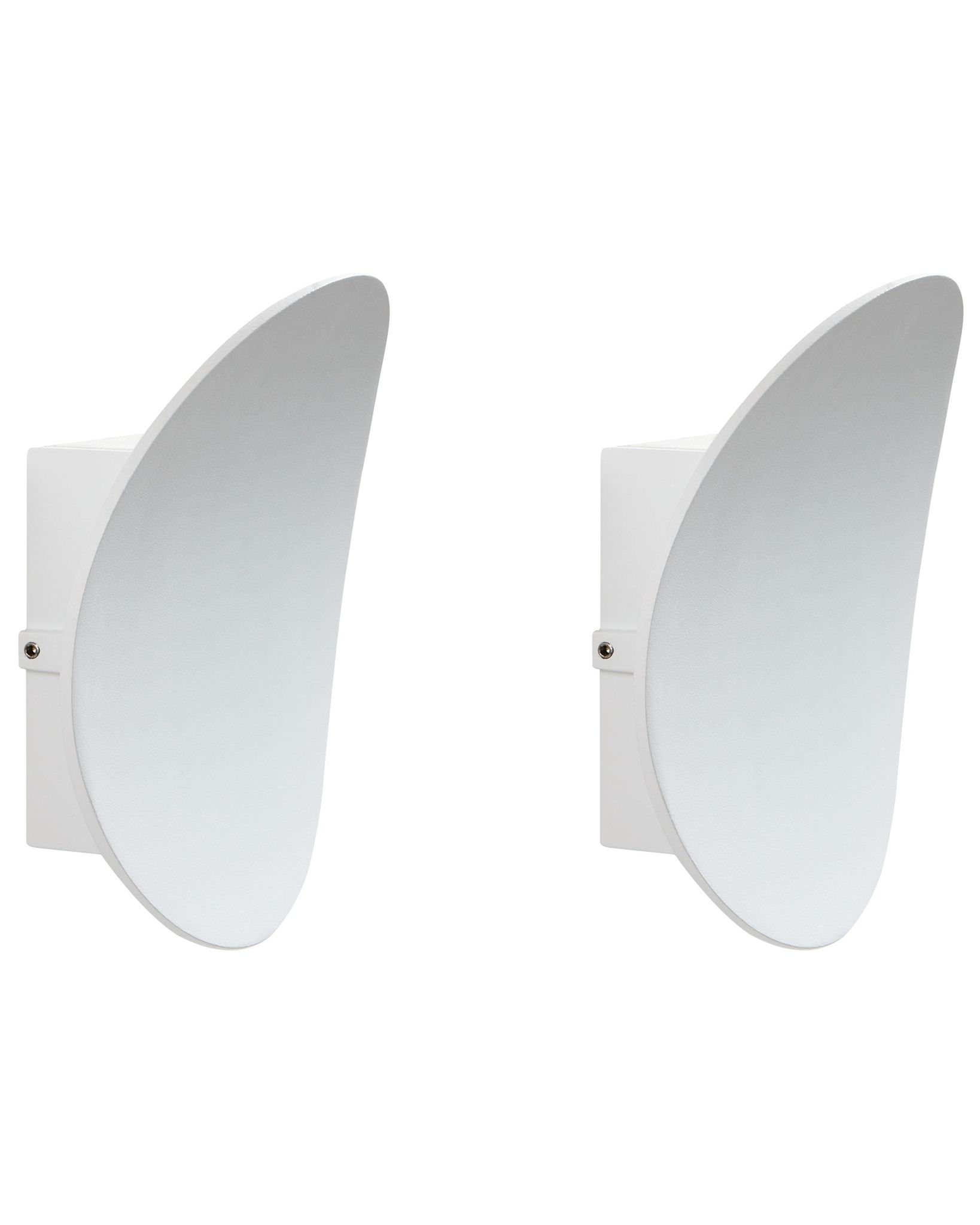 Led Außenwandleuchte 2er Set Meusse Weiß