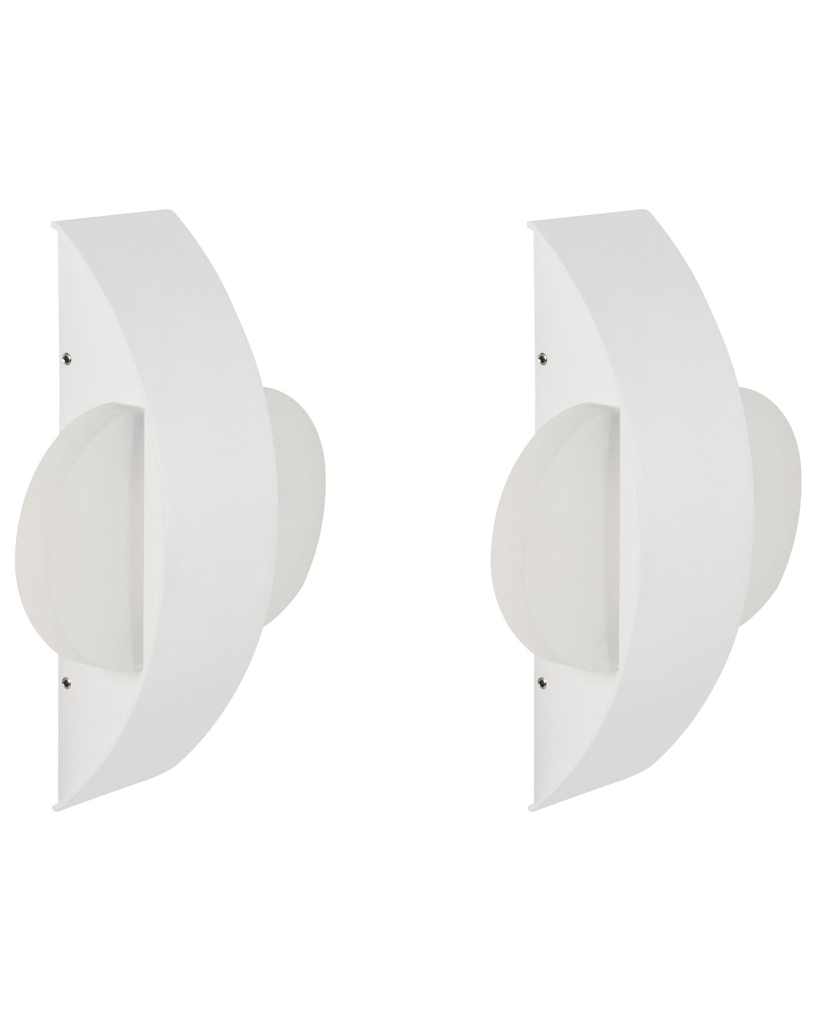 Led Außenwandleuchte 2er Set Lossie Weiß