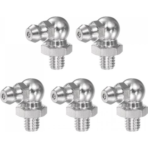 90°-schmiernippel Aus Edelstahl 304, Gewinde M6 X 1 Mm, Hydraulik-schmierfett-montagezubehör, 5 Stück