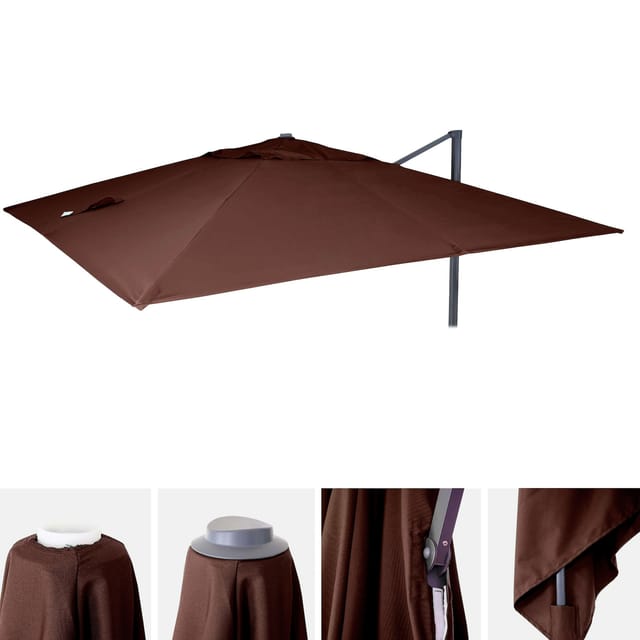 MCW Ersatz-Bezug für Schirm A96 3x4m Braun
