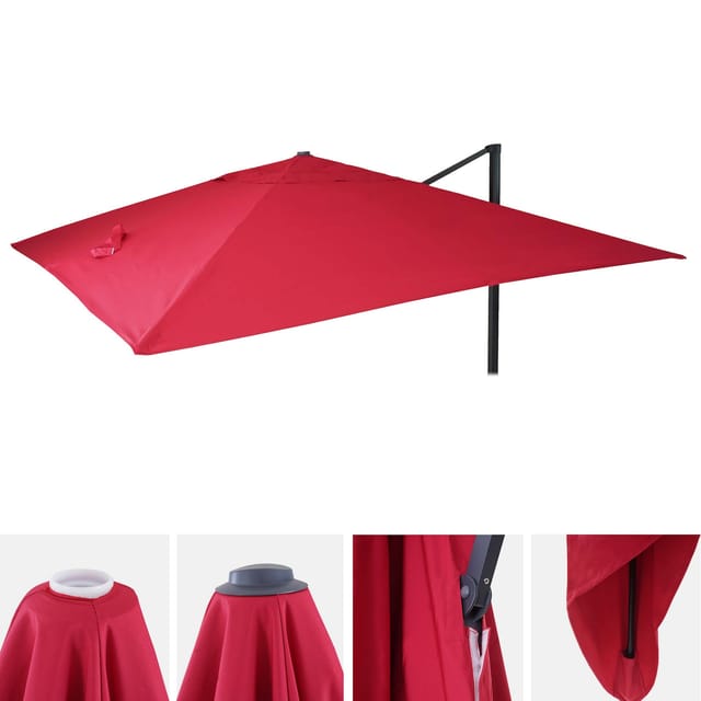 MCW Ersatz-Bezug für Schirm A96 3x4m Bordeaux
