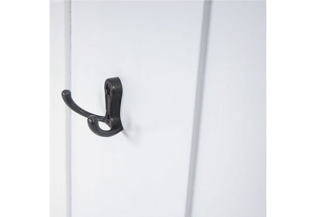 MCW Wandgarderobe H33 2er-Set Weiß Lackiert