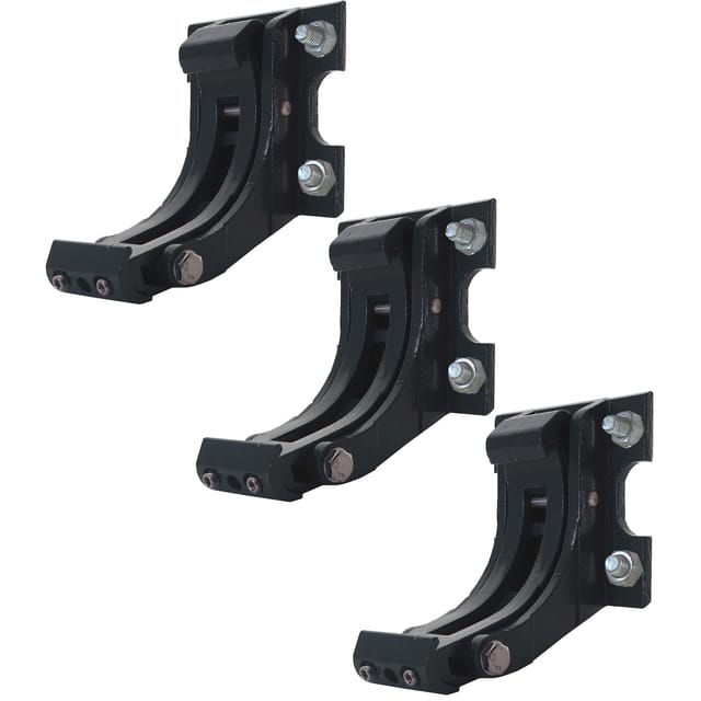MCW 3er-Set Wandhalterung für Markise H124 Wandkonsole Wandmontage Adapter anthrazit
