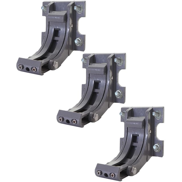 MCW 3er-Set Wandhalterung für Markise H124 Wandkonsole Wandmontage Adapter Grau