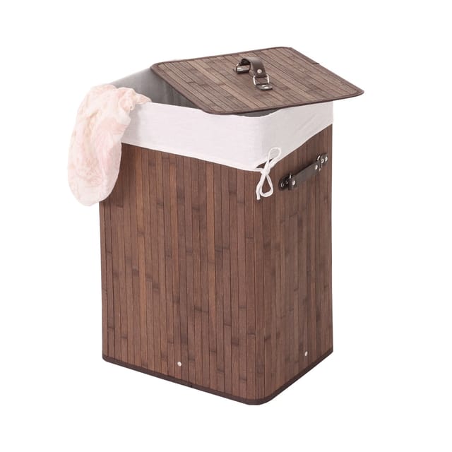 MCW Wäschekorb C21 61x43x32cm 70l Braun