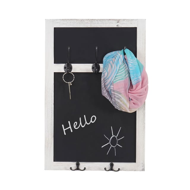 MCW Wandgarderobe C51 mit Kreidetafel Weiß Shabby