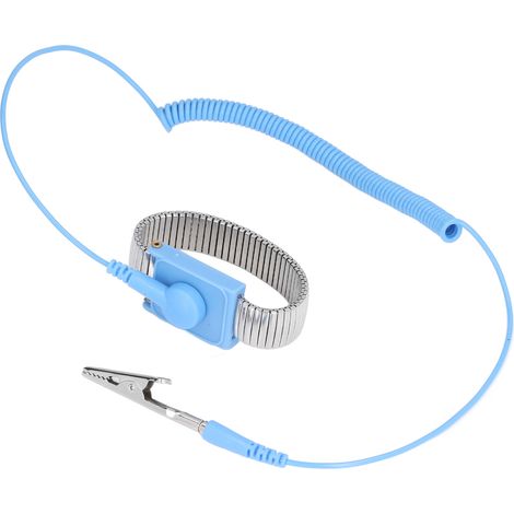 Esd-antistatik-armband, Metall-erdungsarmband, 1,8 M Langes Kabel Für Werkstattfarben