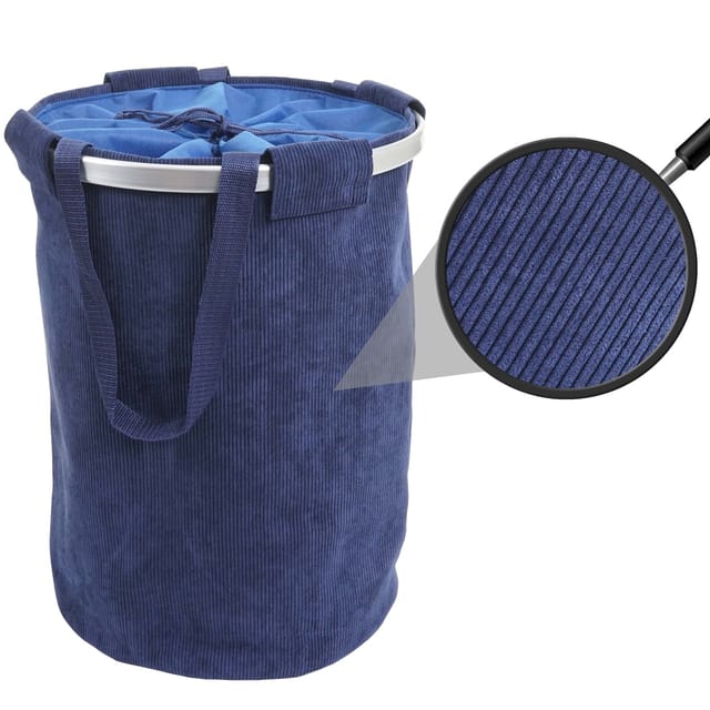MCW Wäschesammler C34 55x39cm 65l Cord Blau