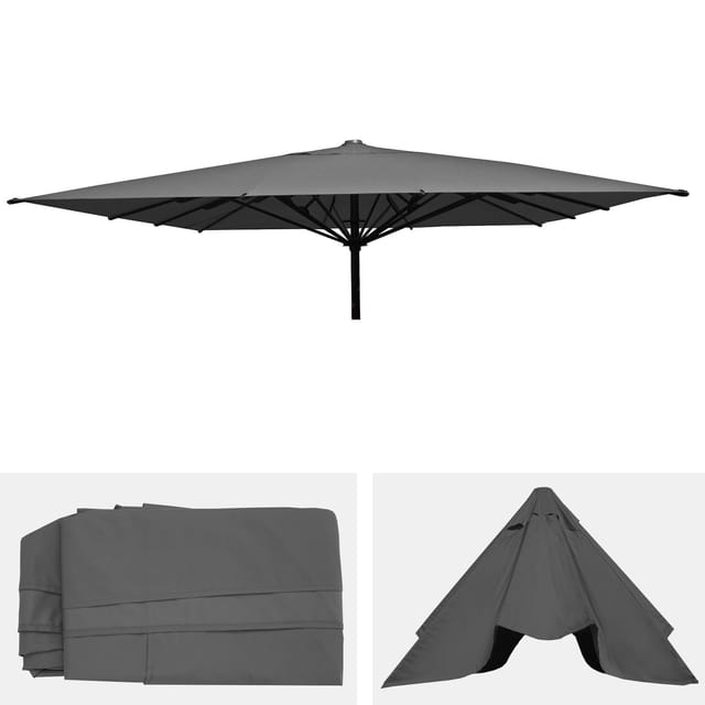 MCW Ersatz-Bezug Sonnenschirm D20 5x5m anthrazit