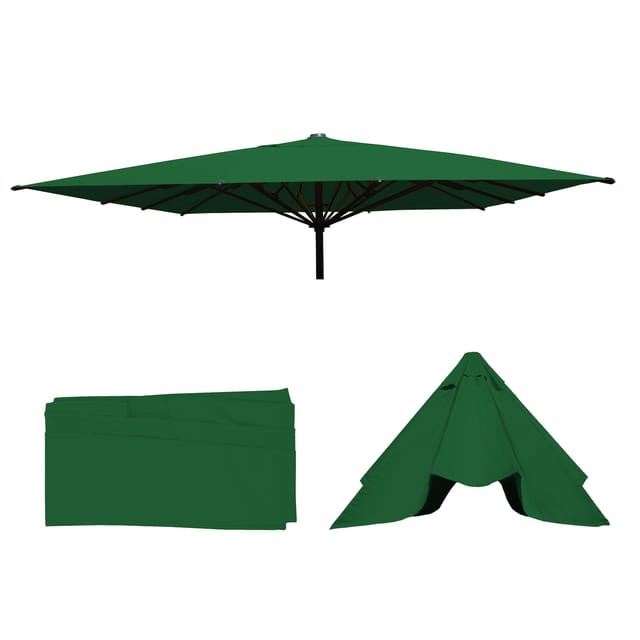 MCW Ersatz-Bezug Sonnenschirm D20 5x5m Dunkelgrün