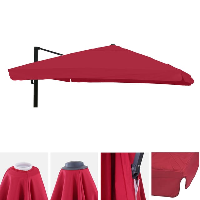 MCW Ersatz-Bezug für Schirm A96 mit Flap 3x3m Bordeaux