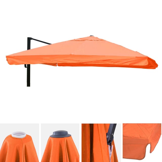 MCW Ersatz-Bezug für Schirm A96 mit Flap 3x3m Terracotta