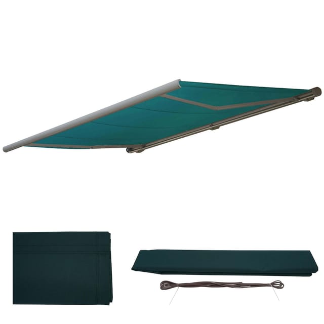 MCW Ersatz-Bezug für Markise H122 Polyester Blau-grün