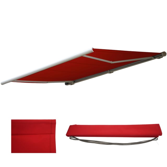 MCW Ersatz-Bezug für Markise H122 Polyester Bordeaux-Rot
