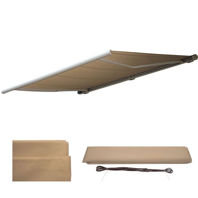 MCW Ersatz-Bezug für Markise H124 Polyester Creme