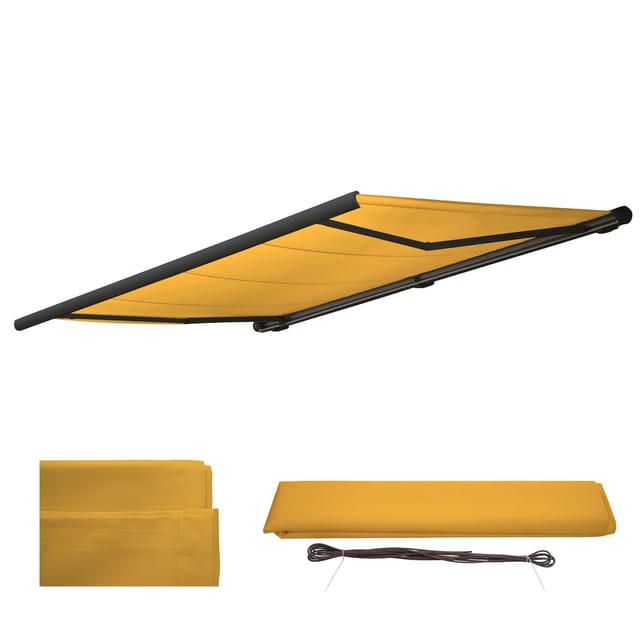 MCW Ersatz-Bezug für Markise H124 Polyester Gelb